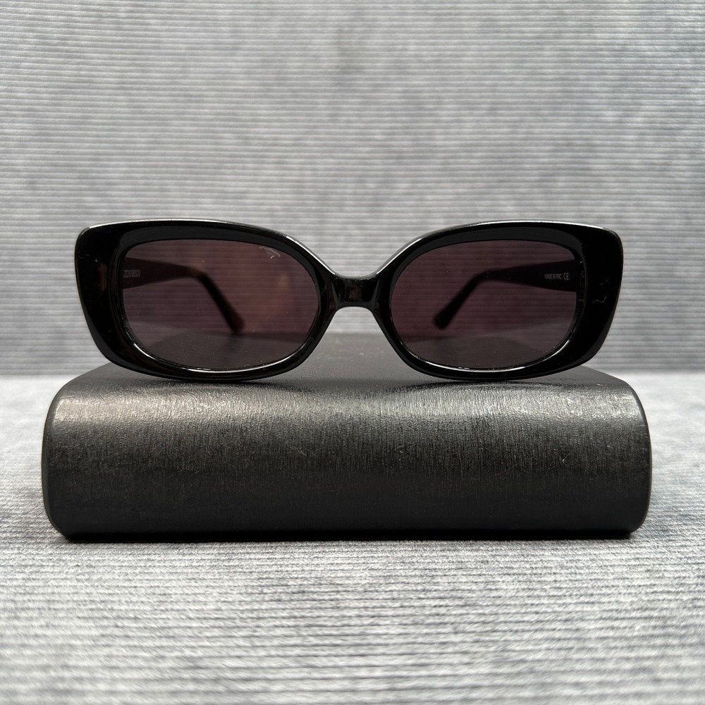 Velvet Canyon Zou Bisou Y2k Sunglasses Black Acetate Rectangular Frames